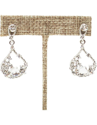 Exhibidor de Pendientes Ikee Design 6 Piezas Lino Arpillera