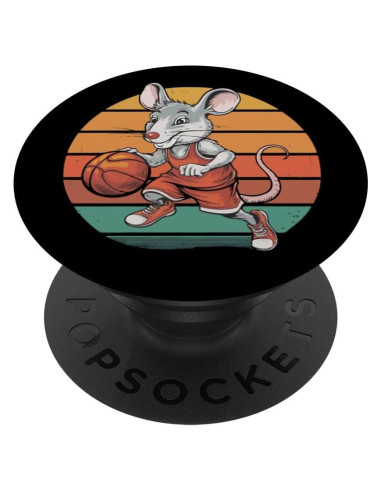 PopSockets Adhesivo PopGrip Ratón Vintage Baloncesto