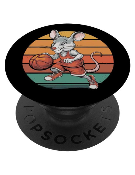PopSockets Adhesivo PopGrip Ratón Vintage Baloncesto