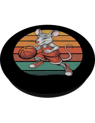 PopSockets Adhesivo PopGrip Ratón Vintage Baloncesto