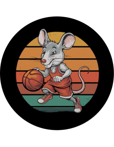 PopSockets Adhesivo PopGrip Ratón Vintage Baloncesto