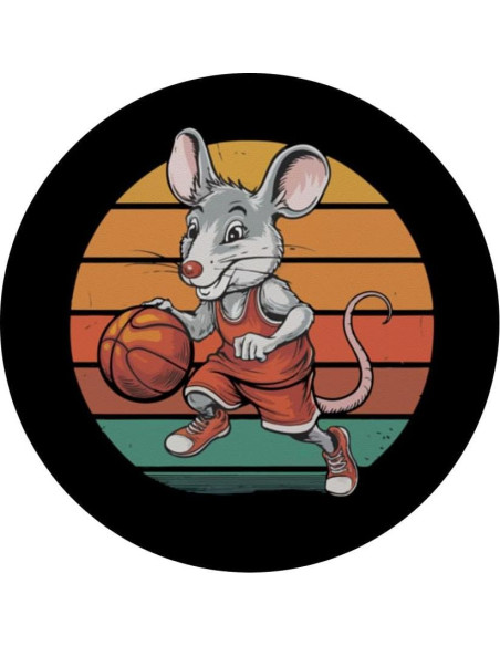 PopSockets Adhesivo PopGrip Ratón Vintage Baloncesto