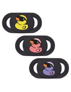 Cubierta de Webcam VeekyVicky Pato Ultra Delgado 3 Paquetes