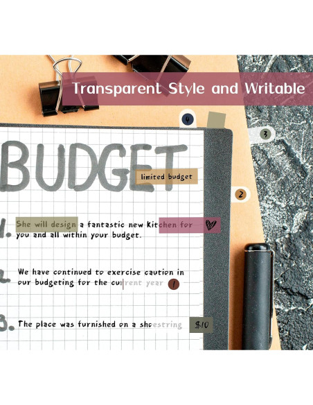 1200 Pestañas Adhesivas Agoer - Marcadores de Página Coloridos