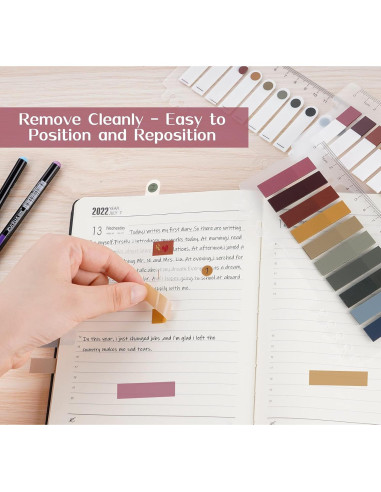 1200 Pestañas Adhesivas Agoer - Marcadores de Página Coloridos