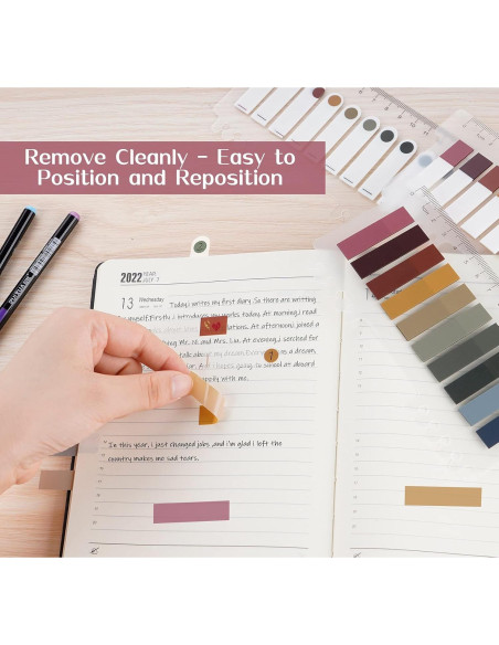 1200 Pestañas Adhesivas Agoer - Marcadores de Página Coloridos