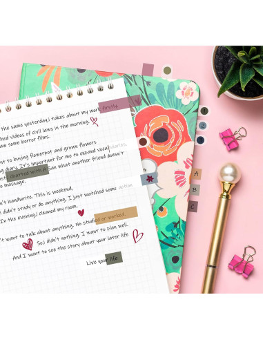 1200 Pestañas Adhesivas Agoer - Marcadores de Página Coloridos