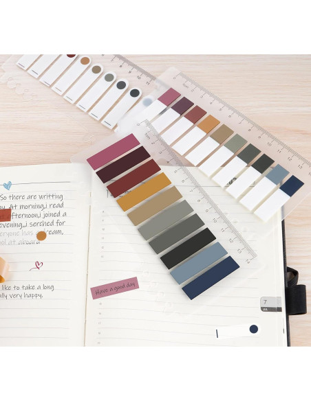 1200 Pestañas Adhesivas Agoer - Marcadores de Página Coloridos