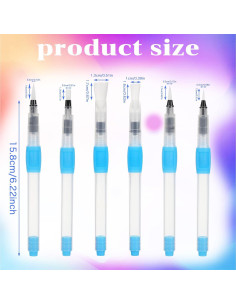 Set de 6 Pinceles de Acuarela Quilax Recargables Portátiles 2