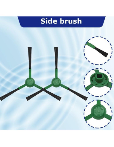 5 Piezas de Cepillos y Filtro para Aspiradora Robot Haozhifeng Y0112