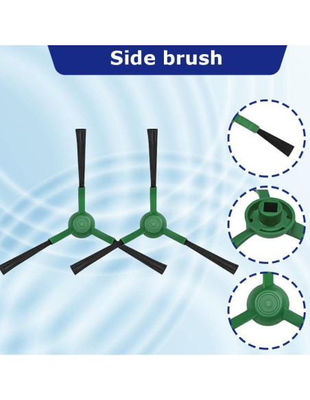 5 Piezas de Cepillos y Filtro para Aspiradora Robot Haozhifeng Y0112