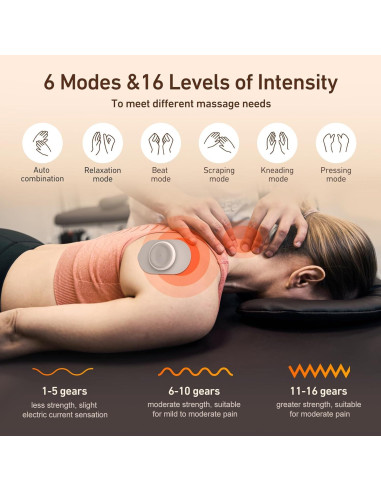 Masajeador Portátil TENS OSITO con Pantalla LCD y Carga