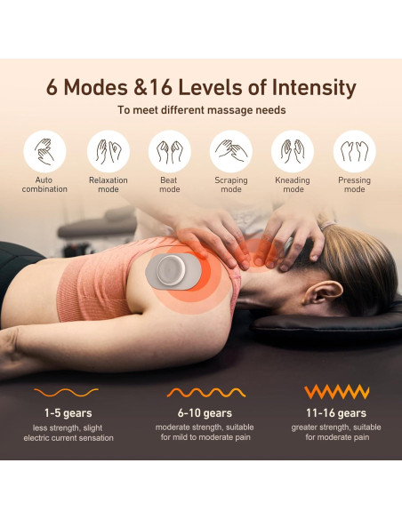 Masajeador Portátil TENS OSITO con Pantalla LCD y Carga