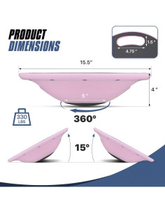 Tabla de Equilibrio MADOG para Adultos 39.37 cm Antideslizante 2