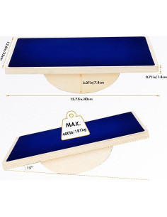 Tabla de Equilibrio Welspo Antideslizante para Adultos 40x32cm 2