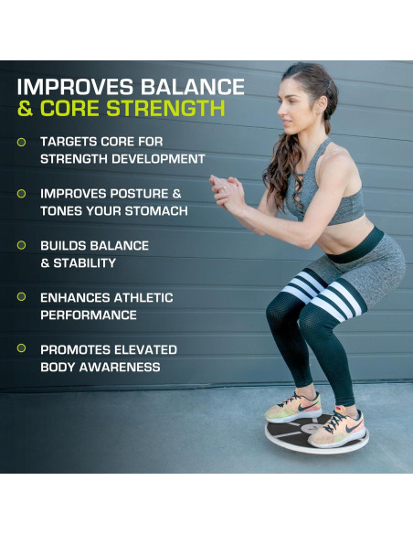 Tabla de Equilibrio ProsourceFit de Madera Antideslizante 39.5cm