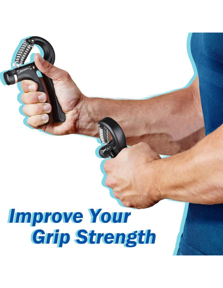 Entrenador de Fuerza de Agarre AIXPI 2 Paquetes 5-60kg