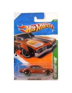 Hot Wheels Caza del Tesoro 2011 Olds 442 Marrón 11.43cm