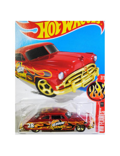 Hot Wheels 2016 Hudson Hornet Die-Cast 1:64 Rojo Llamas