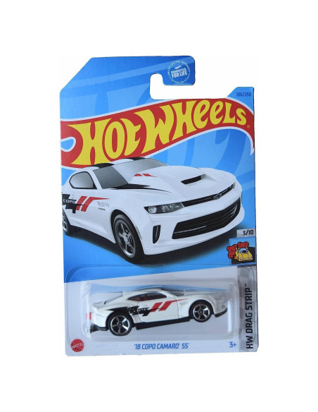 Hot Wheels Camaro SS 1:64 Mattel Drag Strip Blanco