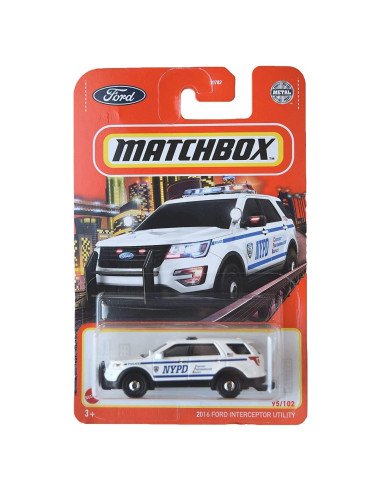 Auto a Escala Hot Wheels Matchbox Ford Interceptor 2016