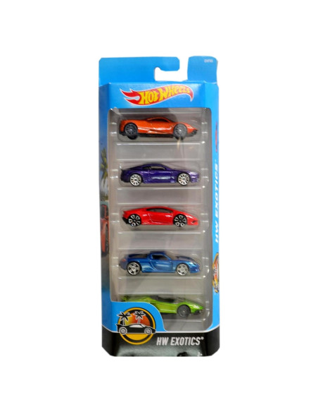Hot Wheels 5-pack Exóticos Mattel - Aston Martin, Lamborghini, Porsche