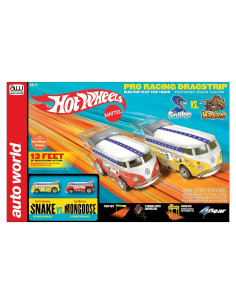 Set de Carreras Slot Auto World 3.96m Snake vs Mongoose