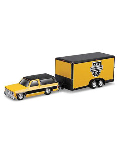Maisto 1979 Chevy K5 Blazer Amarillo con Remolque 1:64