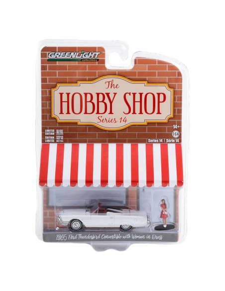 Modelo Coche 1965 Thunderbird Convertible Blanco Greenlight