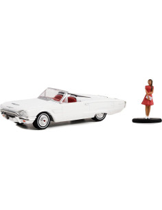 Modelo Coche 1965 Thunderbird Convertible Blanco Greenlight 2
