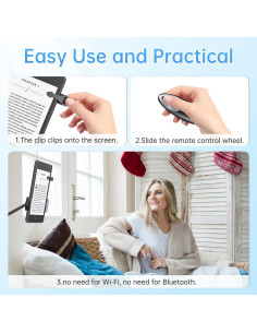 Control Remoto Pasador de Páginas Kindle Aicuu Negro 2