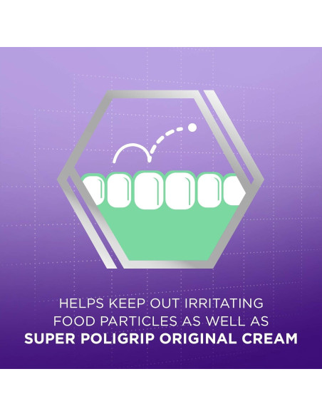 Adhesivo para Dentaduras Super PoliGrip Comfort Seal 40 Tiras