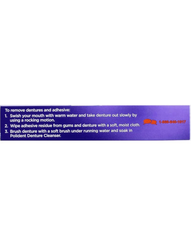 Adhesivo para Dentaduras Super PoliGrip Comfort Seal 40 Tiras