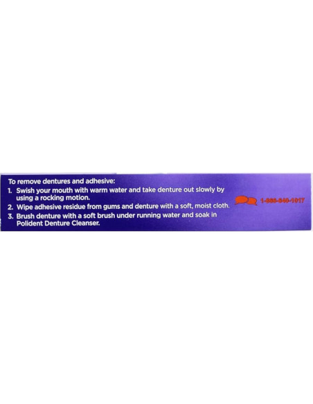 Adhesivo para Dentaduras Super PoliGrip Comfort Seal 40 Tiras