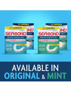 Sellos Adhesivos para Dentaduras Sea Bond Secure, 30 Unidades 2