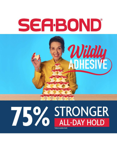 Sellos Adhesivos para Dentaduras Sea Bond Secure, 30 Unidades