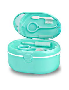 Estuche para Dentaduras Lancizy Verde Doble Compartimento 11.78cm