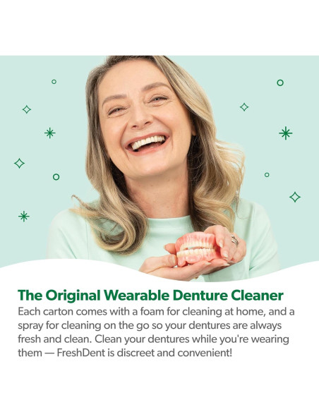 EverSmile FreshDent Limpiador de Dentaduras 50ml + Spray 10ml