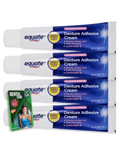 Crema Adhesiva para Dentaduras Equate 4 Paquetes de 68 g