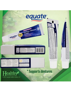 Crema Adhesiva para Dentaduras Equate 4 Paquetes de 68 g 2