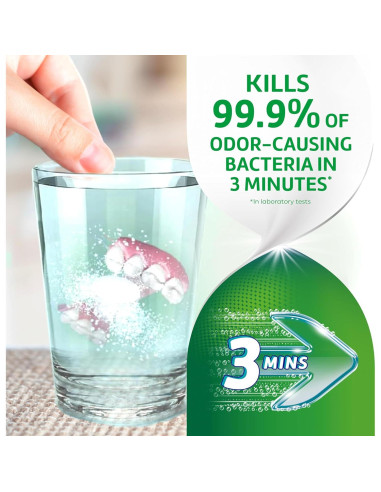 Tabletas Limpiadoras de Dentaduras Polident 84 Unidades