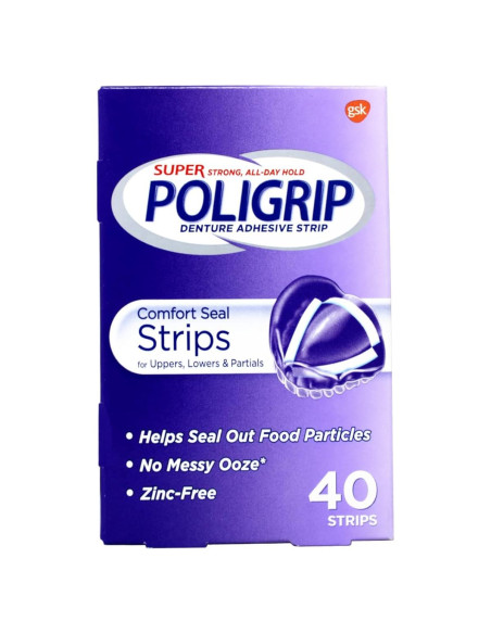 Tiras de Sellado Comfort Super Poligrip 40 Unidades
