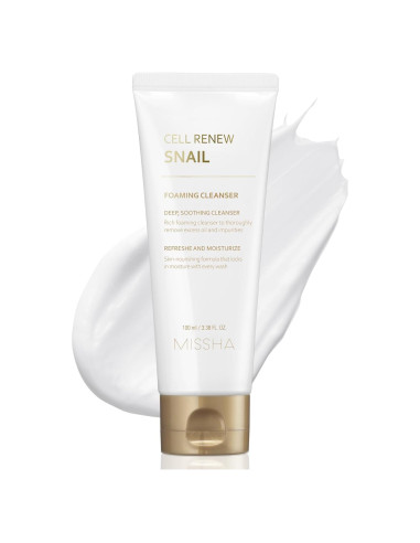 Limpiador Espumoso Facial MISSHA Caracol 100 ml - Hidratante