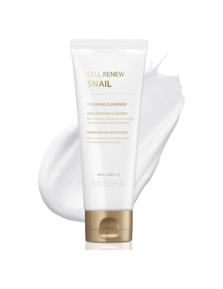 Limpiador Espumoso Facial MISSHA Caracol 100 ml - Hidratante