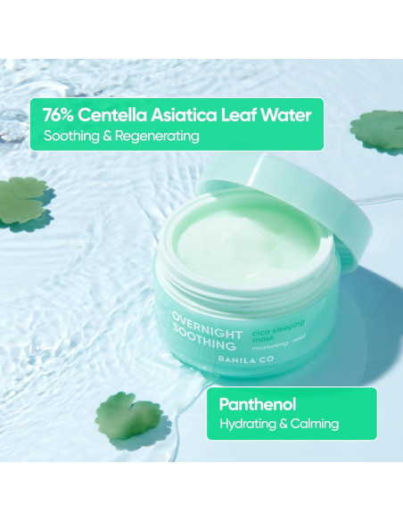Mascarilla de Noche Calmante Banila Co 100ml - Cica y Panthenol