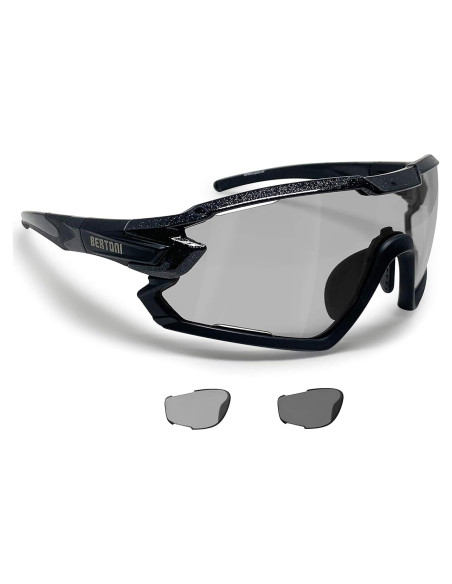 Gafas de Sol Bertoni Quasar Polarizadas Fotoquímicas para Ciclismo