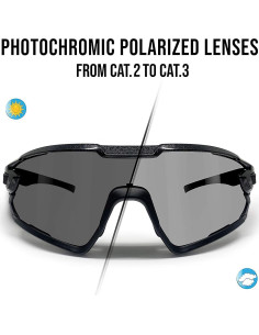 Gafas de Sol Bertoni Quasar Polarizadas Fotoquímicas para Ciclismo 2