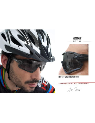 Gafas de Sol Bertoni Quasar Polarizadas Fotoquímicas para Ciclismo
