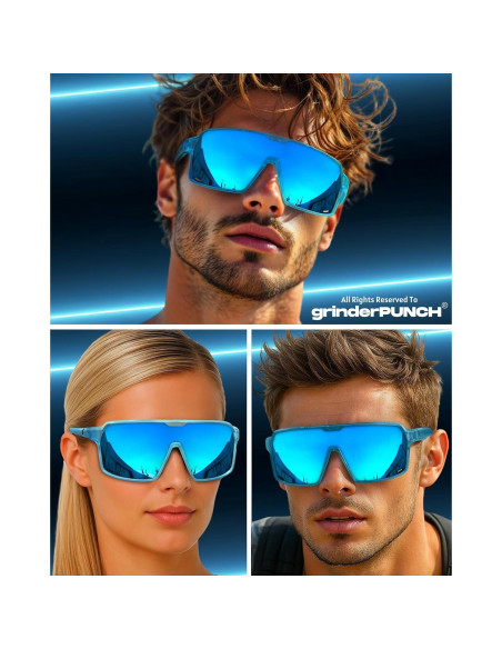 Gafas de Sol Deportivas Polarizadas grinderPUNCH UV400 Azul