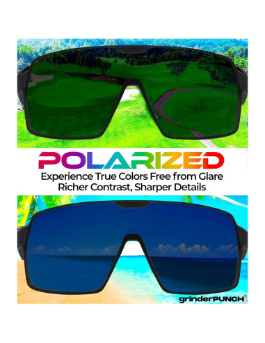 Gafas de Sol Deportivas Polarizadas grinderPUNCH UV400 Azul